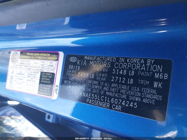 2020 KIA STINGER KNAE55LC1L6074245 Photo 8