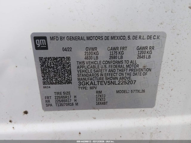 2022 GMC TERRAIN 3GKALTEV5NL225207 Photo 8