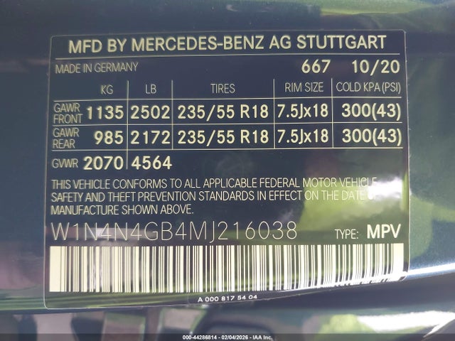 2021 MERCEDES-BENZ GLA 250 W1N4N4GB4MJ216038 Photo 8