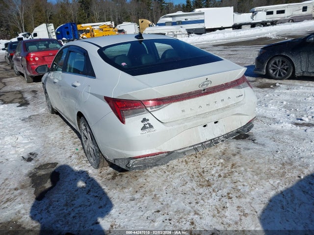2021 Hyundai Elantra Limited მანქანა იყიდება აუქციონზე, vin: 5NPLP4AGXMH039148, აუქციონის ნომერი: 44287010