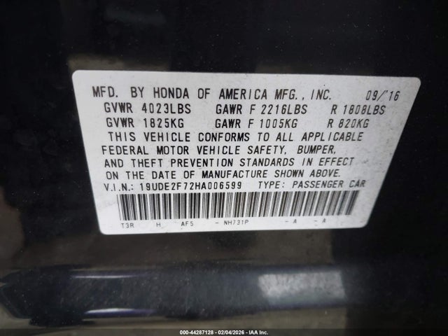 Acura Ilx Premium Package/technology Plus Package 2017 19UDE2F72HA006599 Image 9