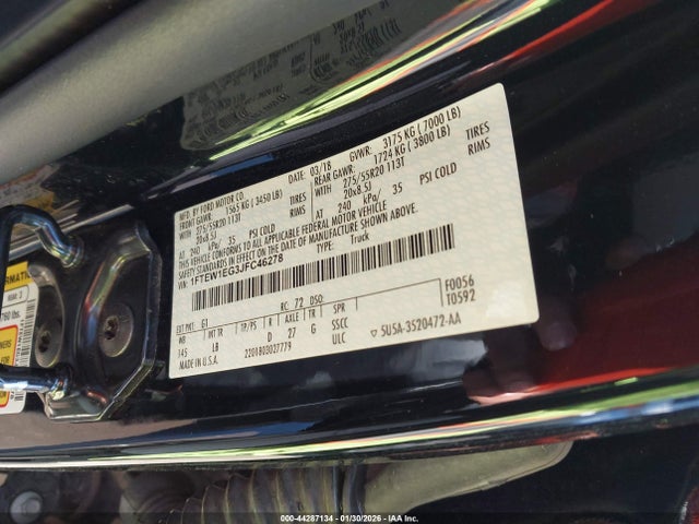Ford F-150 Lariat 2018 1FTEW1EG3JFC46278 Image 9