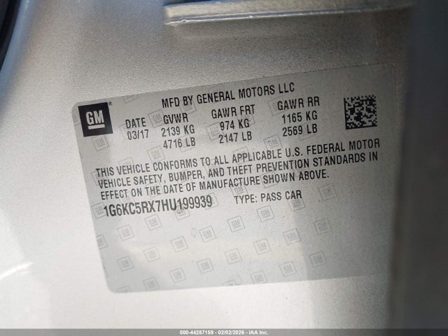 2017 CADILLAC CT6 1G6KC5RX7HU199939 Photo 8