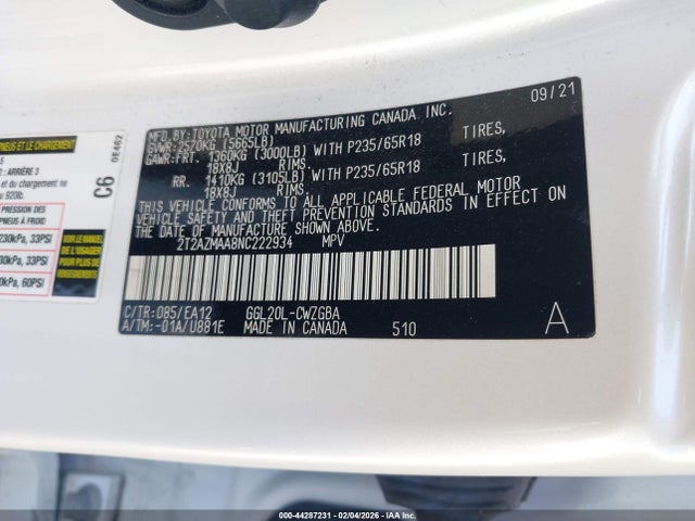 2022 LEXUS RX 350 2T2AZMAA8NC222934 Photo 8