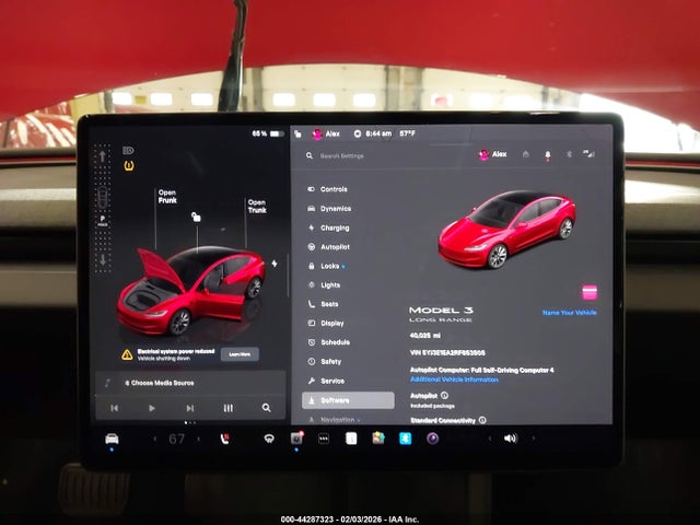 5YJ3E1EA2RF853505 Tesla MODEL 3