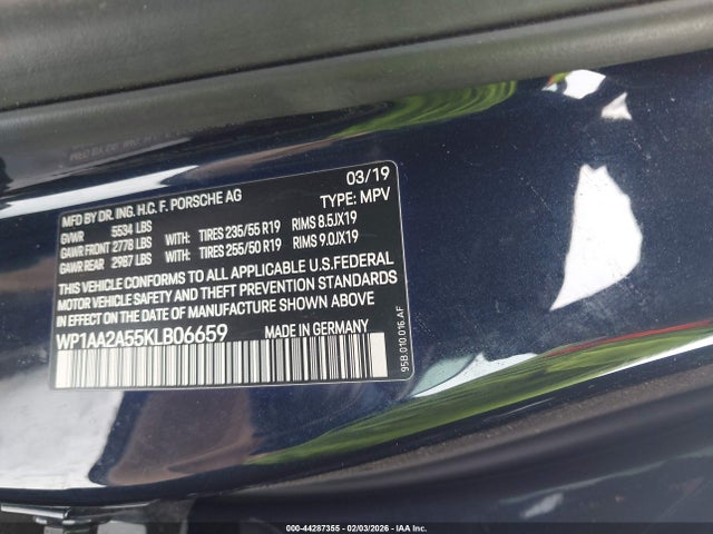 2019 PORSCHE MACAN WP1AA2A55KLB06659 Photo 8