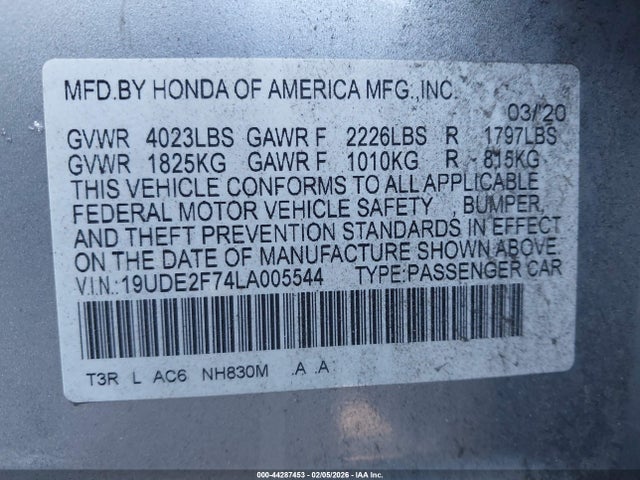 2020 ACURA ILX 19UDE2F74LA005544 Photo 8