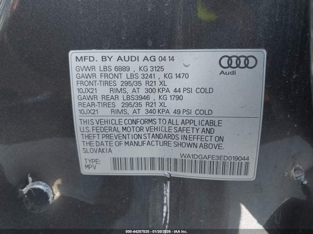 2014 AUDI Q7 WA1DGAFE3ED019044 Photo 8
