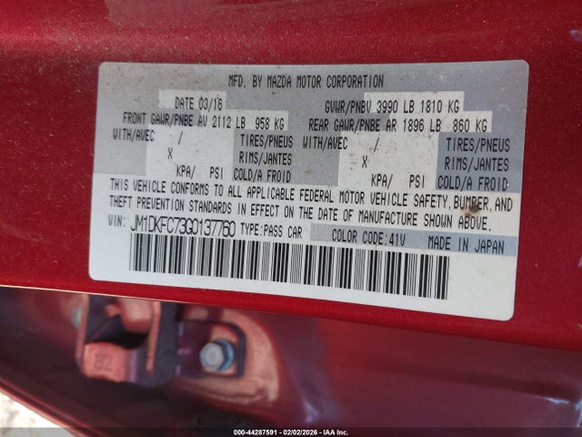 2016 MAZDA CX-3 JM1DKFC73G0137760 Photo 8