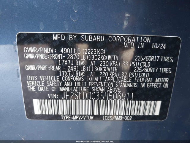 Subaru Forester Premium 2025 JF2SLDDC3SH506911 Image 9