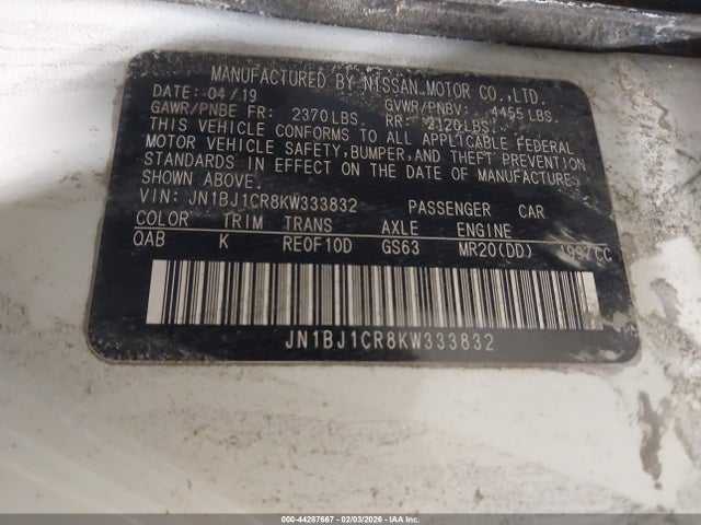 2019 NISSAN ROGUE SPORT JN1BJ1CR8KW333832 Photo 8
