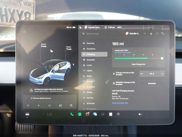 Tesla Model 3 Standard Range Plus Rear-wheel Drive 2021 5YJ3E1EA8MF096697 Image 18
