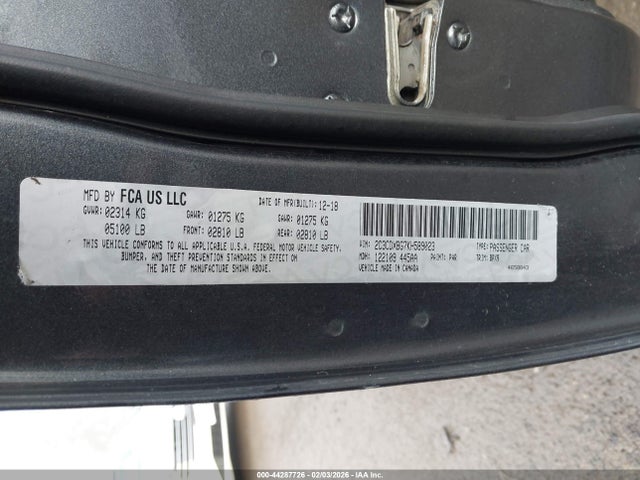 Dodge Charger Sxt Rwd 2019 2C3CDXBG7KH589023 Image 9