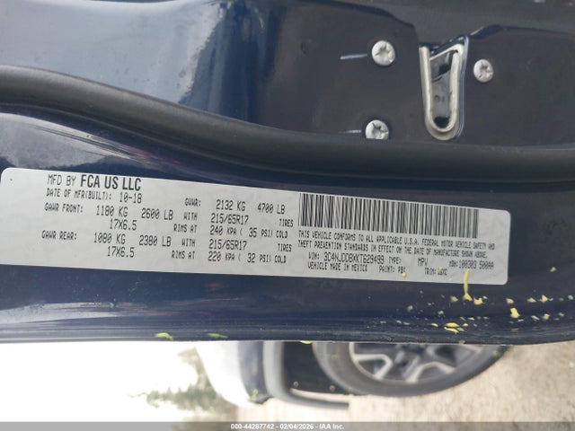 Jeep Compass Trailhawk 4x4 2019 3C4NJDDBXKT629499 Image 9