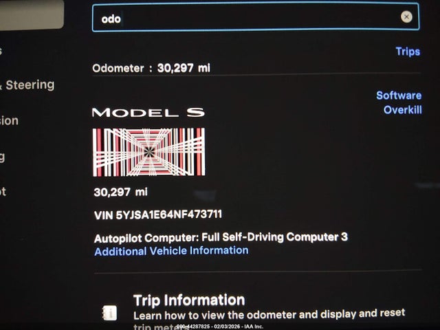 Aukcja sprzedaży 2022 Tesla Model S Plaid Tri Motor All-wheel Drive, vin: 5YJSA1E64NF473711, numer aukcji: 44287825