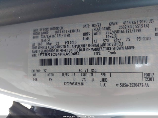 Ford Transit-250 2023 1FTBR1C84PKA90452 Image 9