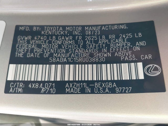 2024 LEXUS ES 300H 58ADA1C15RU038830 Photo 8