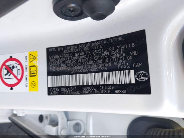 2017 LEXUS ES 350 58ABK1GG1HU053844 Photo 8