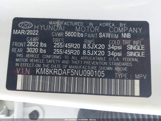 2022 HYUNDAI IONIQ 5 KM8KRDAF5NU090105 Photo 8