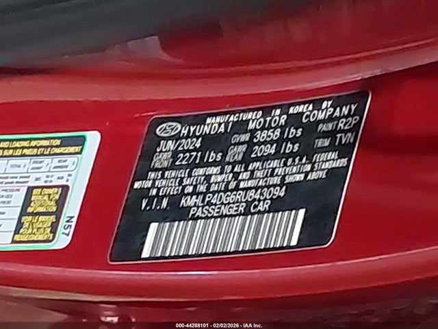 KMHLP4DG6RU843094 Hyundai Elantra Limited