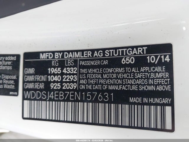 2014 MERCEDES-BENZ CLA 250 WDDSJ4EB7EN157631 Photo 8