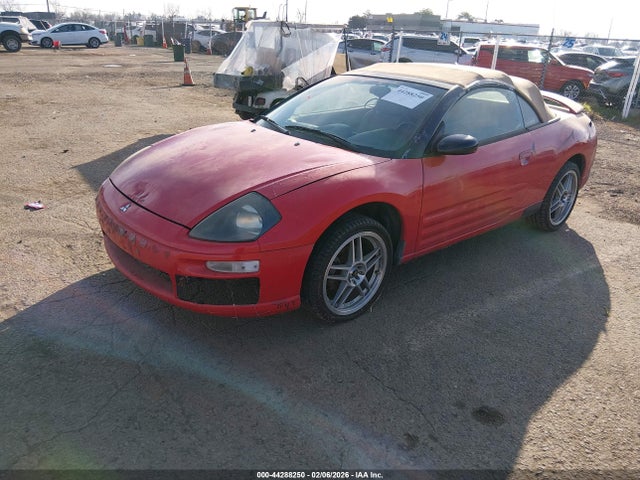 44288250 :رقم المزاد ، 4A3AE45G42E061454 vin ، 2002 Mitsubishi Eclipse Spyder Gs مزاد بيع