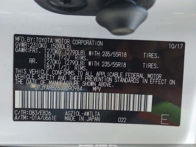 JTJYARBZ6J2090984 Lexus Nx 300 F Sport