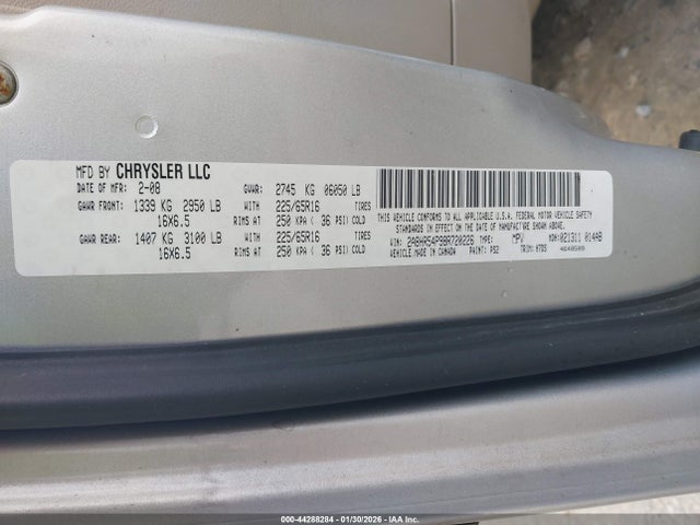 2008 CHRYSLER TOWN & COUNTRY 2A8HR54P98R720226 Photo 8