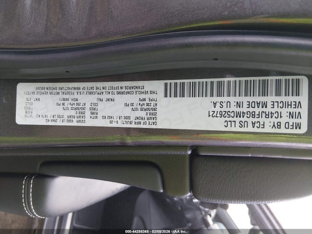 2021 JEEP GRAND CHEROKEE 1C4RJFBG4MC526721 Photo 8