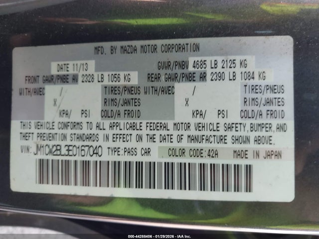 Mazda Mazda5 Sport 2014 JM1CW2BL3E0167040 Image 9