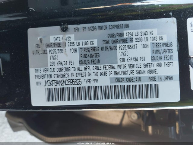 2022 MAZDA CX-5 JM3KFBAM2N0595825 Photo 8