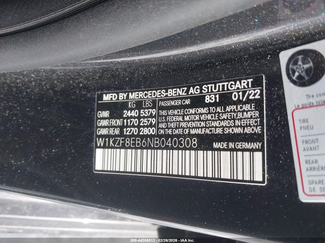 2022 MERCEDES-BENZ E 350 W1KZF8EB6NB040308 Photo 8