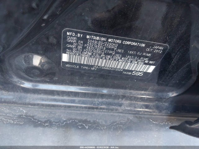 2013 MITSUBISHI OUTLANDER JA4JT3AW5DU012024 Photo 8