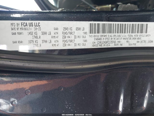 Jeep Grand Cherokee Laredo 2015 1C4RJEAG0FC179743 Image 9