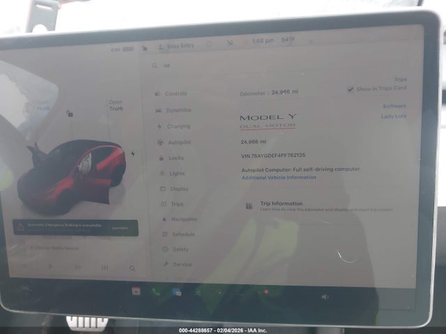 2023 TESLA MODEL Y 7SAYGDEF4PF762135 Photo 6