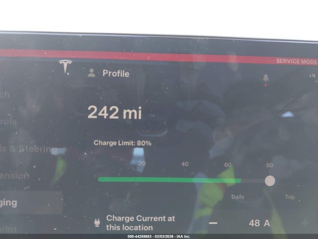 2024 Tesla Model S Long Range მანქანა იყიდება აუქციონზე, vin: 5YJSA1E54RF538893, აუქციონის ნომერი: 44288683
