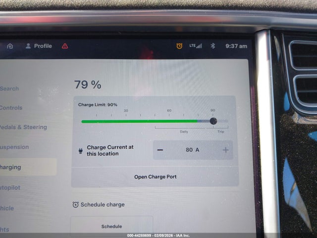 44288699 :رقم المزاد ، 5YJSA1H28FFP74167 vin ، 2015 Tesla Model S 70d/85d/p85d مزاد بيع