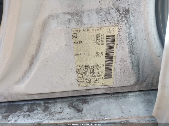 1N4AL3APXFN876942 Nissan Altima 2.5 S