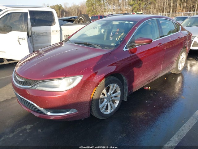 2016 Chrysler 200 Limited მანქანა იყიდება აუქციონზე, vin: 1C3CCCAB8GN124296, აუქციონის ნომერი: 44289003