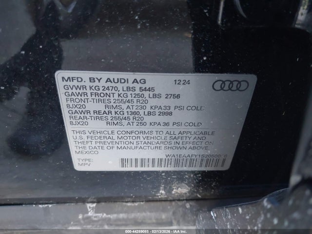 2025 AUDI Q5 WA1EAAFY1S2050056 Photo 8
