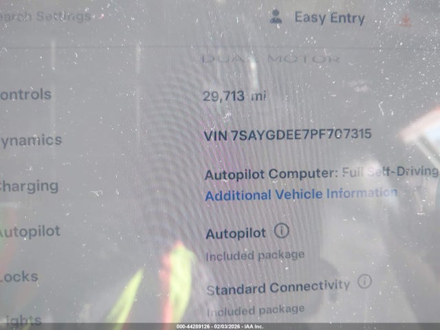 2023 TESLA MODEL Y 7SAYGDEE7PF707315 Photo 6