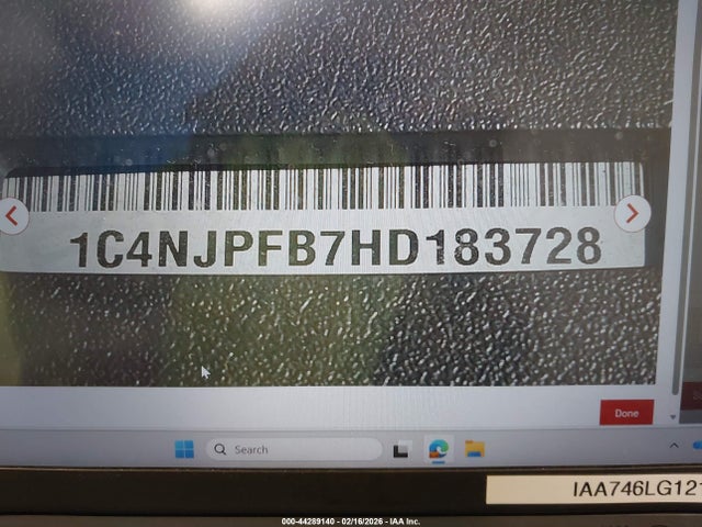 Aukcja sprzedaży 2017 Jeep Patriot Latitude Fwd, vin: 1C4NJPFB7HD183728, numer aukcji: 44289140