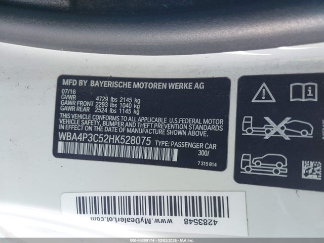 2017 BMW 440I WBA4P3C52HK528075 Photo 8