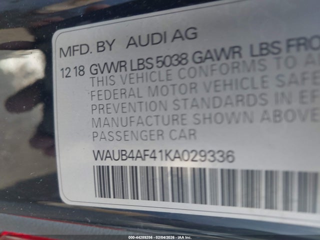 2019 AUDI S4 WAUB4AF41KA029336 Photo 8