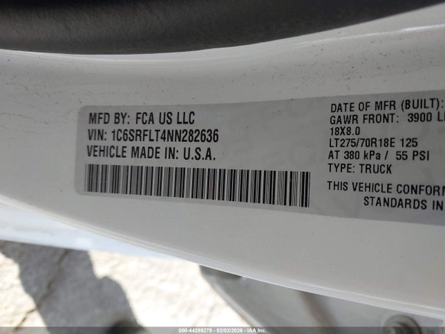 RAM 1500 Rebel 4x4 5'7 Box 2022 1C6SRFLT4NN282636 Image 9