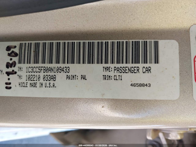 2010 CHRYSLER SEBRING 1C3CC5FB0AN109433 Photo 8