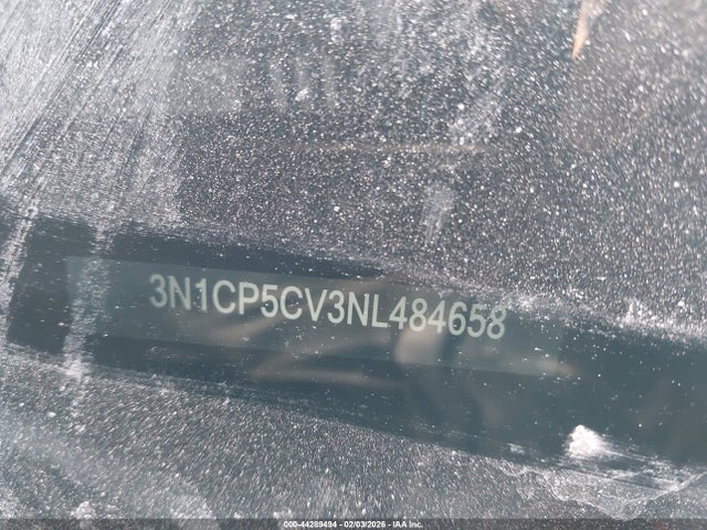 44289494 :رقم المزاد ، 3N1CP5CV3NL484658 vin ، 2022 Nissan Kicks Sv Xtronic Cvt مزاد بيع