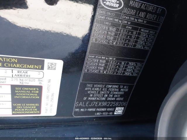 SALEJ7EX9R2258206 Land Rover Defender 110 P300