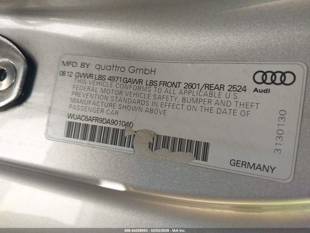 Продаж на аукціоні авто 2013 Audi Rs 5 4.2, vin: WUAC6AFR9DA901040, номер лоту: 44289593