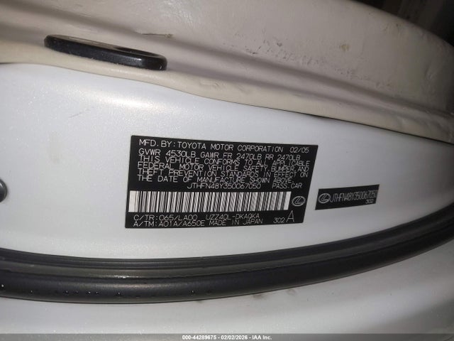 2005 LEXUS SC 430 JTHFN48Y350067050 Photo 8